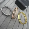 Messika Move Three-Stone Two-Tone Bangle Bracelet