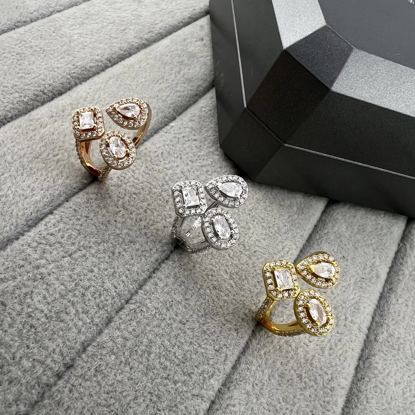 Messika Teardrop Open-Ended Ring