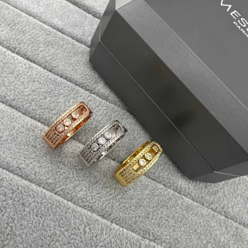 Messika Move Three-Stone Pavé Ring