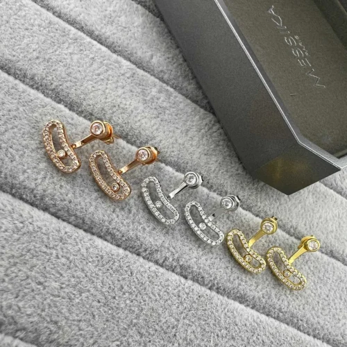 Messika Move Single-Stone Stud Earrings