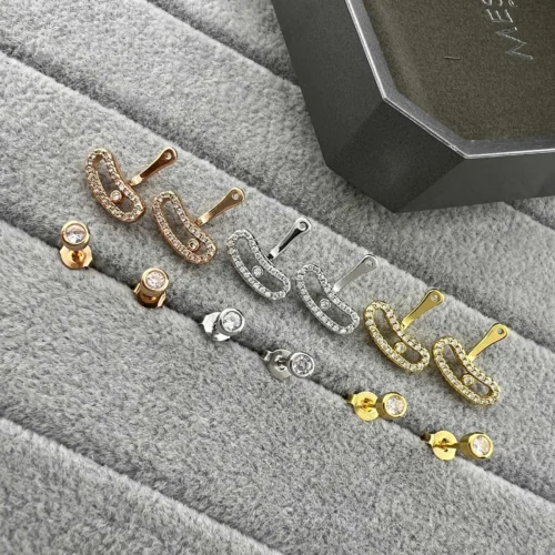 Messika Move Single-Stone Stud Earrings