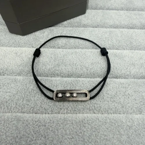 Messika Three-Stone Matte Bracelet