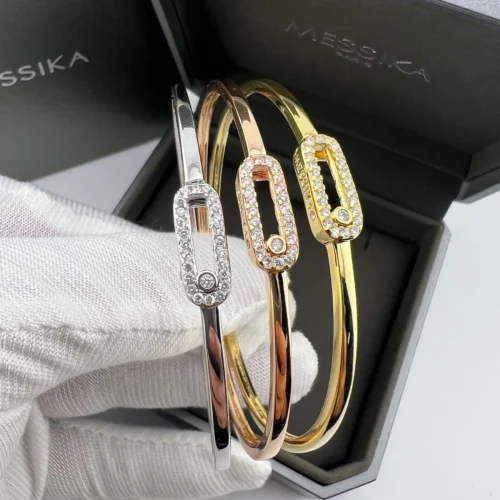 Messika Move Single-Stone Bangle Bracelet