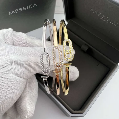 Messika Move Single-Stone Bangle Bracelet