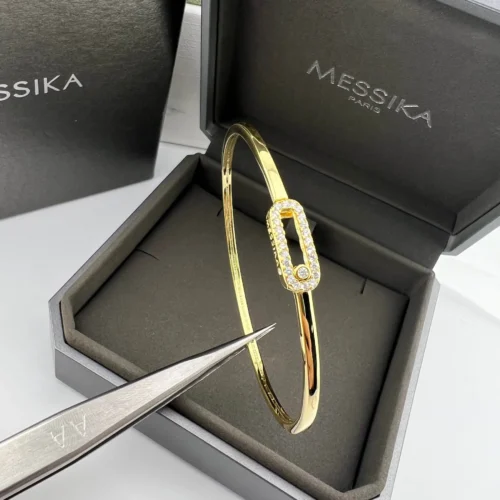 Messika Move Single-Stone Bangle Bracelet