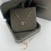 Messika Lucky Eye Malachite Pavé Necklace