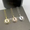 Messika Lucky Move Mother-of-Pearl Single-Stone Sliding Necklace