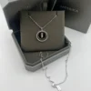 Messika Lucky Move Black Onyx Agate Three-Stone Necklace