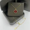 Messika Lucky Move Carnelian Agate Single-Stone Necklace