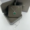 Messika Lucky Move Malachite Single-Stone Sliding Necklace