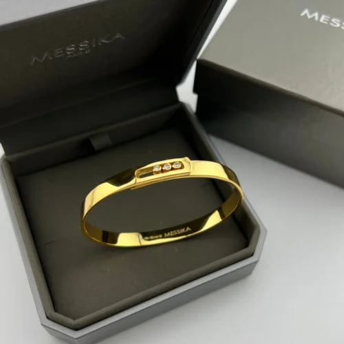 Messika Move Three-Stone Bangle Bracelet