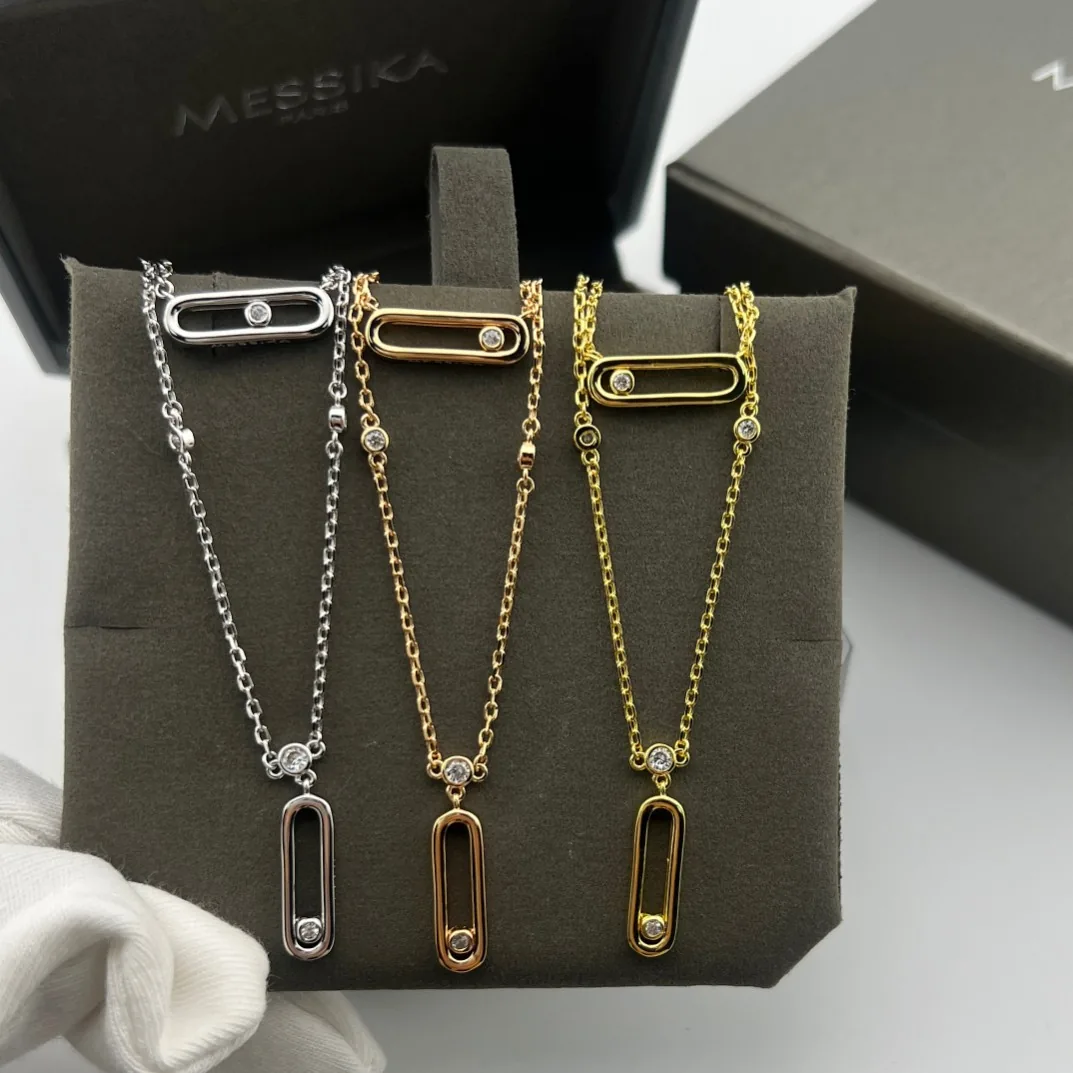 Messika Move Single-Stone Double-Layer Necklace