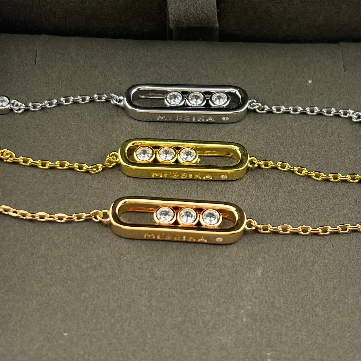 Messika Move Three-Stone Bracelet