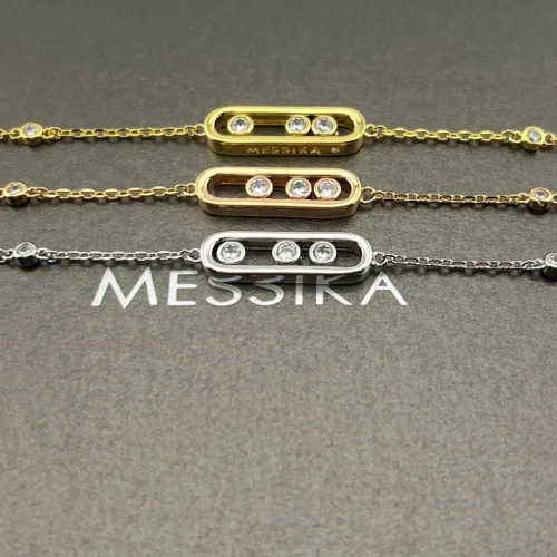 Messika Move Three-Stone Bracelet
