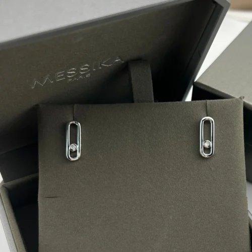 Messika Move Single-Stone Stud Earrings