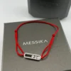 Messika Move Three-Stone Openwork Red Cord Bracelet