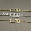Messika Move Paperclip Single-Stone Openwork Bracelet
