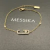 Messika Move Paperclip Single-Stone Openwork Bracelet