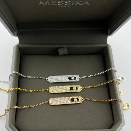 Messika Single-Stone Openwork Bracelet