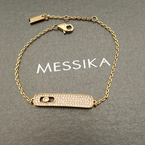 Messika Single-Stone Openwork Bracelet