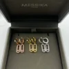 Messika Move Single-Stone Openwork Earrings