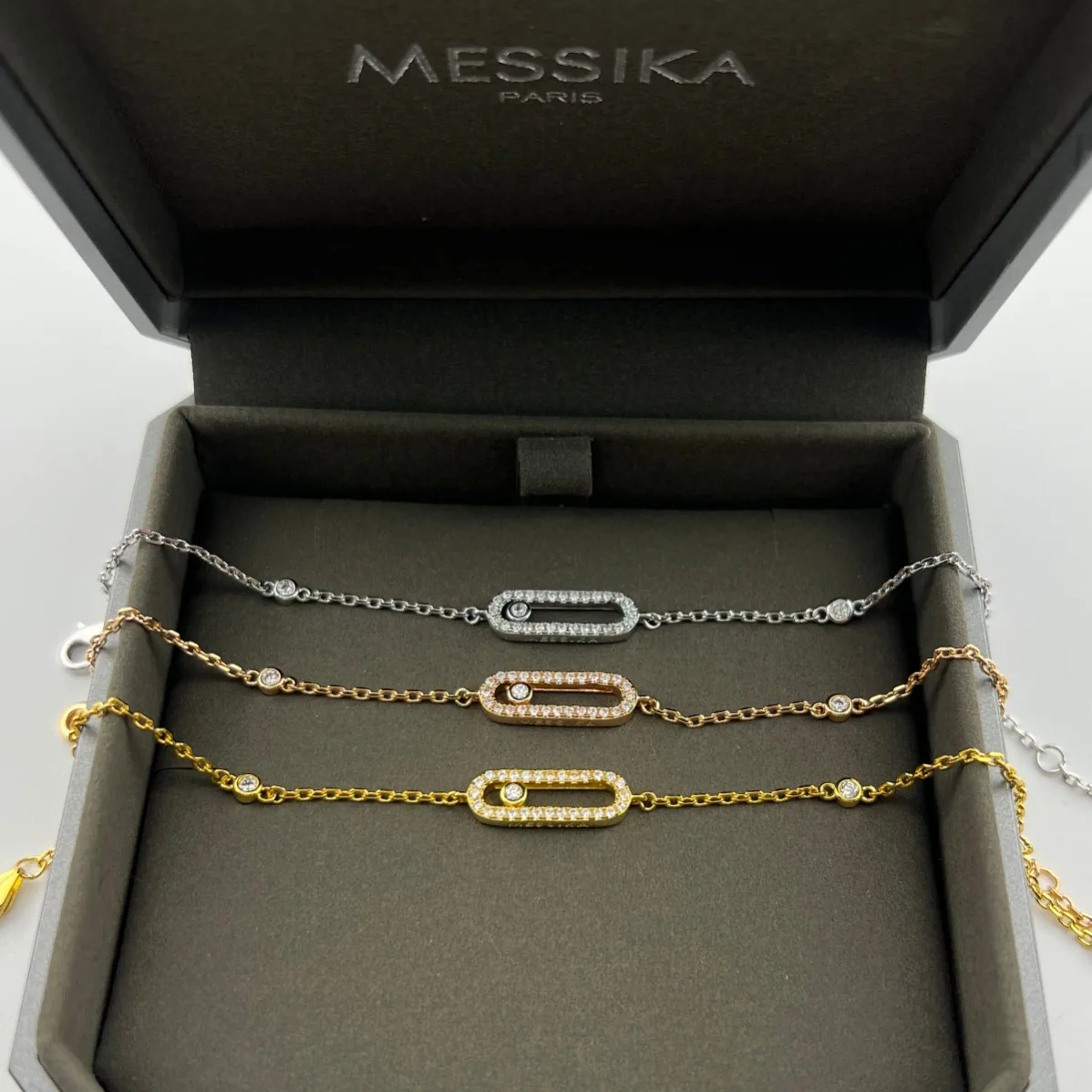 Messika Move Single-Stone Openwork Bracelet