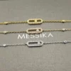 Messika Move Single-Stone Openwork Bracelet