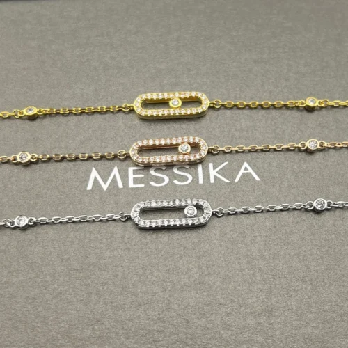 Messika Move Single-Stone Openwork Bracelet