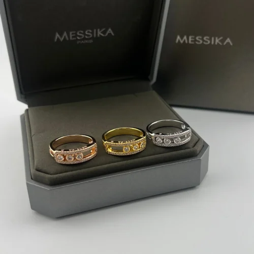 Messika Move Three-Stone Openwork Ring