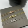 Messika Move Three-Stone Openwork Bracelet