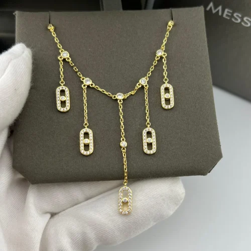 Messika Move Five-Stone Openwork Necklace