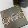 Messika Round Three-Stone Pavé Necklace