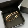 Messika Move Three-Stone Double-Layer Bangle Bracelet
