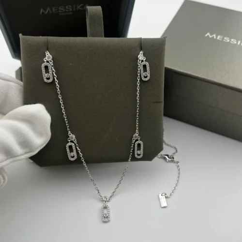 Messika Move Five-Stone Pavé Necklace