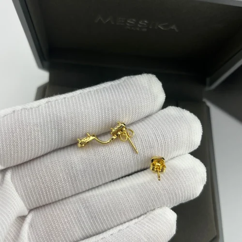 Messika Teardrop Stone-Accented Earrings