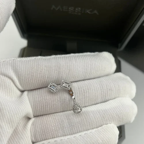 Messika Teardrop Stone-Accented Earrings