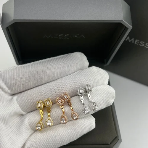 Messika Teardrop Stone-Accented Earrings