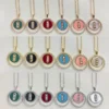 Messika Mother-of-Pearl Paperclip Three-Stone Necklace