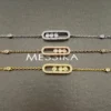 Messika Move Three-Stone Openwork Bracelet