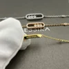 Messika Move Three-Stone Openwork Bracelet