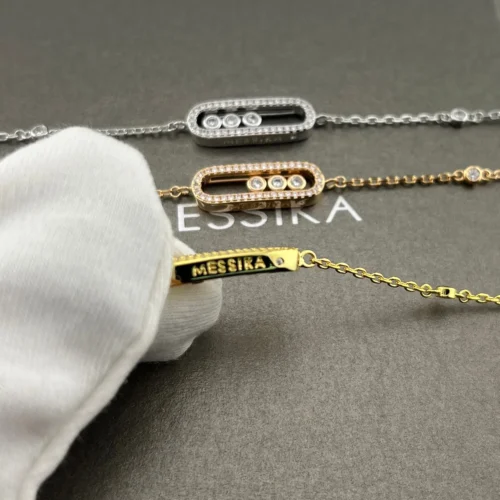 Messika Move Three-Stone Openwork Bracelet