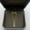 Messika Move Single-Stone Double-Layer Necklace
