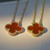 Van Cleef & Arpels Multi-Stone Clover Necklace