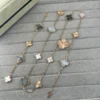 Van Cleef & Arpels Convertible Clover Necklace & Bracelet Set