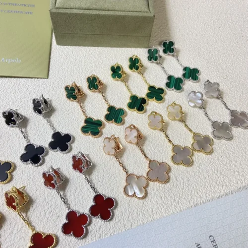 Van Cleef & Arpels Two-Clover Earrings