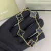 Van Cleef & Arpels Black Onyx Five-Motif Two-Tone Bracelet