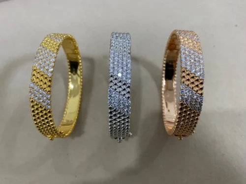 Van Cleef & Arpels Two-Tone Bangle Bracelet