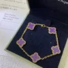 Van Cleef & Arpels Violet Stone Five-Motif Bracelet