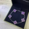 Van Cleef & Arpels Violet Stone Five-Motif Bracelet
