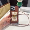 Celine Full-Cover Crossbody Cardholder Phone Case with Detachable Lanyard - Ref. PCCELINE0004